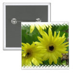 Yellow Daisy Festival Square Pin
