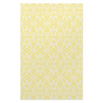 Yellow Damask Paper Stationery Design