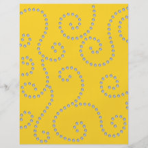 Yellow diamond swirls flyers