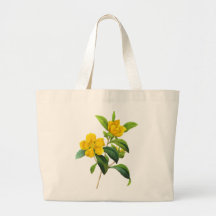 Yellow DiIlinea Scandens by Pierre Joseph Redoute Canvas Bags