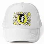 Yellow Dot Flourish Graduate Cap Mesh Hat