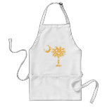 Yellow Dots Palmetto Apron