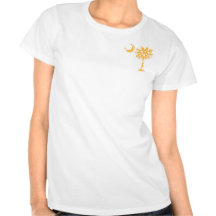Yellow Dots Pocket Palmetto T-shirt