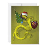 Yellow Dragon Custom Invitation