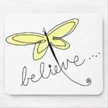 Yellow Dragonfly Mousepad