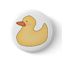 Yellow Duckie T-shirts and Gifts Pinback Buttons