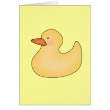 Yellow Duckie T-shirts and Gifts Greeting Cards