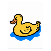 Yellow Ducky Postcard