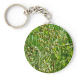 yellow Early Meadow-Rue (Thalictrum Dioicum) flowe Key Chain