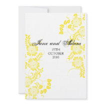 yellow EVENING INVITE