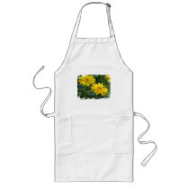 Yellow False Sunflowers Long Apron