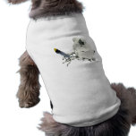 Yellow Feather Doggie Tank Top Dog Clothes