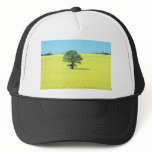 yellow Field of rape in flower flowers hats