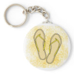 Yellow Flip Flops Keychain