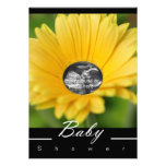 Yellow "Flower Child" Baby Shower Invitation