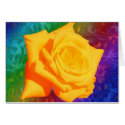 Yellow Flower, Colorfull Background Card