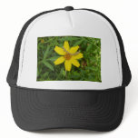 Yellow Flower In the Grass Trucker Hats