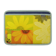 Yellow Flower Macbook Air Sleeve