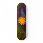 Yellow Flower Tie Dye skateboards
