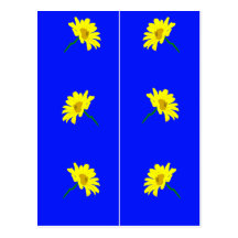 Yellow Flowers Bookmarks Post Card