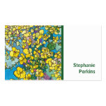 Yellow Flowers Business Card business cards