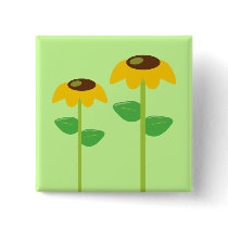 Yellow Flowers Pin