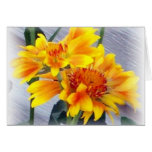 yellow flowers greeting cards
