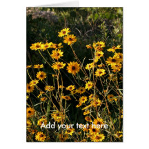 Yellow Flowers Card
