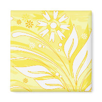 yellow flowers refrigerator magnets