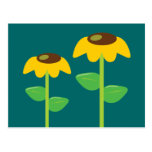 Yellow Flowers Post Cards