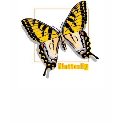Yellow Flutterby Tshirts by KrispysKingdom