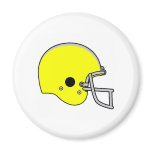 yellow football helmet magnets