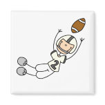 Yellow Football Player Magnet