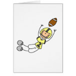 Yellow Football Player Tshirts and Gifts cards