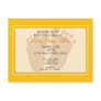 Yellow Footprint Baby Shower Invitation