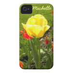 Yellow Fringed Tulip iPhone 4 Case