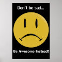 Yellow Frowny posters
