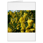 Yellow Garden Flowers Greeting Cards