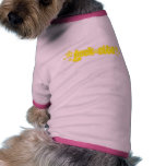 Yellow Geekette pet clothing