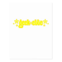 Yellow Geekette Post Cards