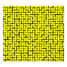 Yellow Geometric Pattern Photo Art