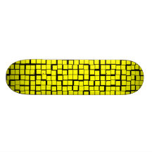Yellow Geometric Pattern Skate Decks