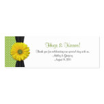Yellow Gerbera Daisy Special Occasion Favour Tags business cards