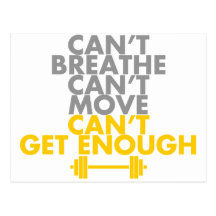 Yellow "Get Enough" Postcards
