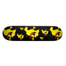 Yellow Ghoul Skate Board