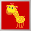 Yellow Giraffe posters