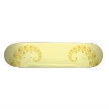 Yellow Gold Heart Skateboard