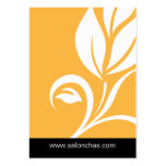 Yellow Gold Leaf Salon Spa Gift Card Certificate business cards