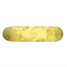 Yellow Gold Seahorse Herd Skateboard