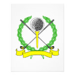Yellow Golf Logo Custom Invitation